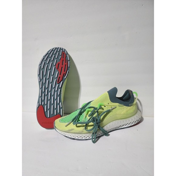 Adidas 4D Fusio ‘Semi Frozen Yellow’ FY3603 Primeknit Running Shoes Mens 10.5 - Picture 3 of 8